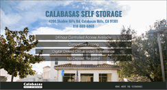 Desktop Screenshot of calabasasselfstorage.net